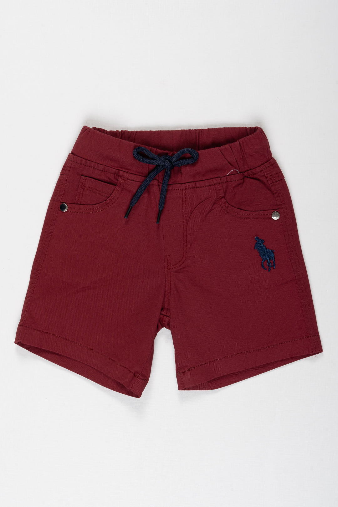 The Nesavu Boys Shorts Burgundy Boys Adventure-Ready Cotton Shorts Nesavu 18 (2Y) / Purple / Cotton BWS001I-18 Burgundy Cotton Shorts for Boys | Comfort Style Combined | The Nesavu