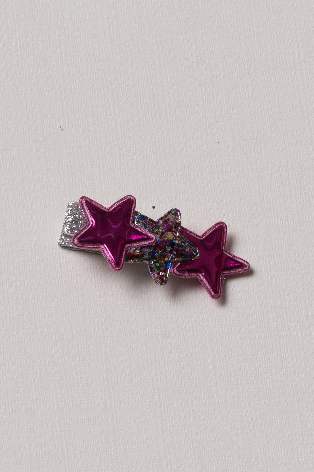 The Nesavu Hair Clip Sparkling Pink Star Hair Clip - The Perfect Finishing Touch for Every Princess Nesavu Pink JHCL69C Pink Star Hair Clip with Sparkle | Stylish Accessory for Girls | The Nesavu