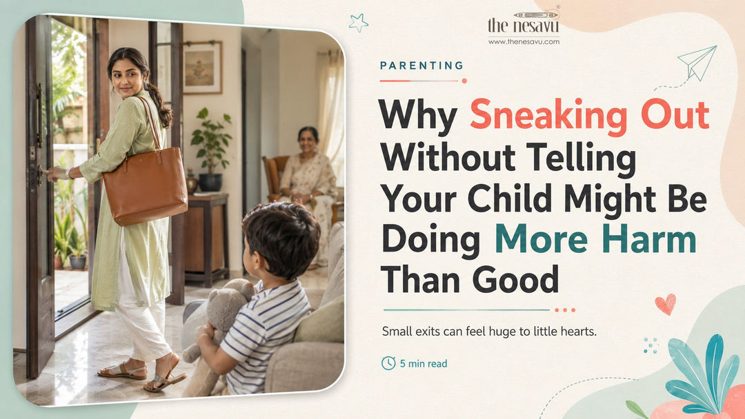 Why Sneaking Out Without Telling Your Child Might Be Doing More Harm Than Good