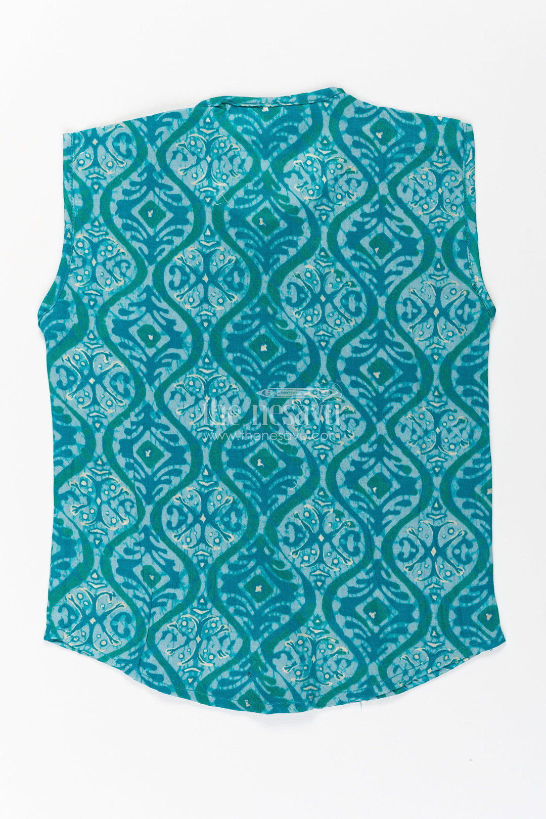 Baby Boys Sleeveless Rayon Jabla with Wooden Buttons in baby boy clothes Style