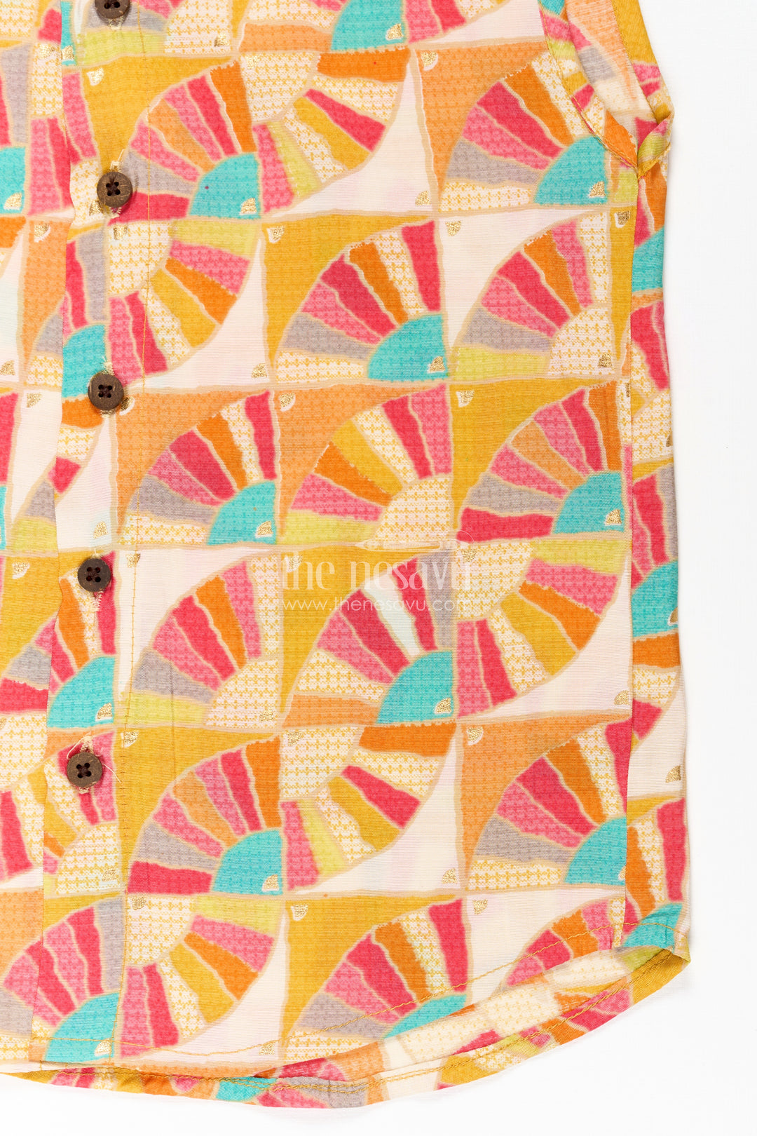 Baby Boys Sleeveless Jabla in Modal Silk with Vibrant Fan Prints for Everyday Comfort in jablas online Style