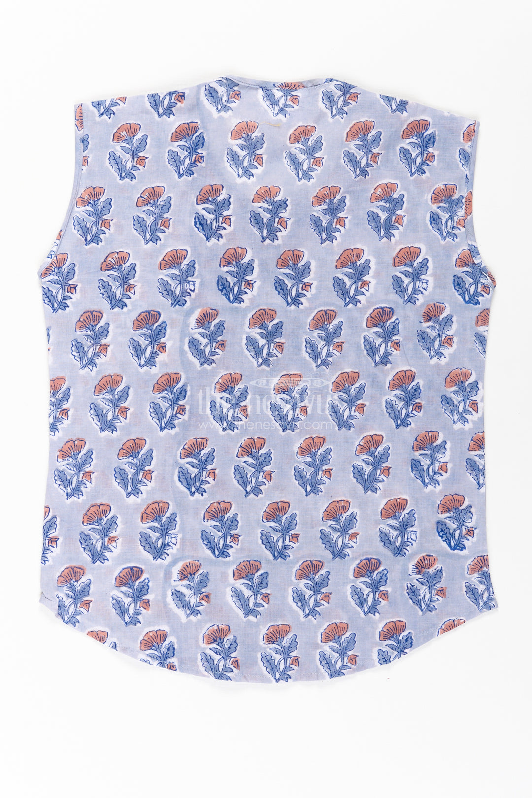 Baby Boys Grey Cotton Jabla with Floral Digital Print and Wooden Buttons in new born jabla Style