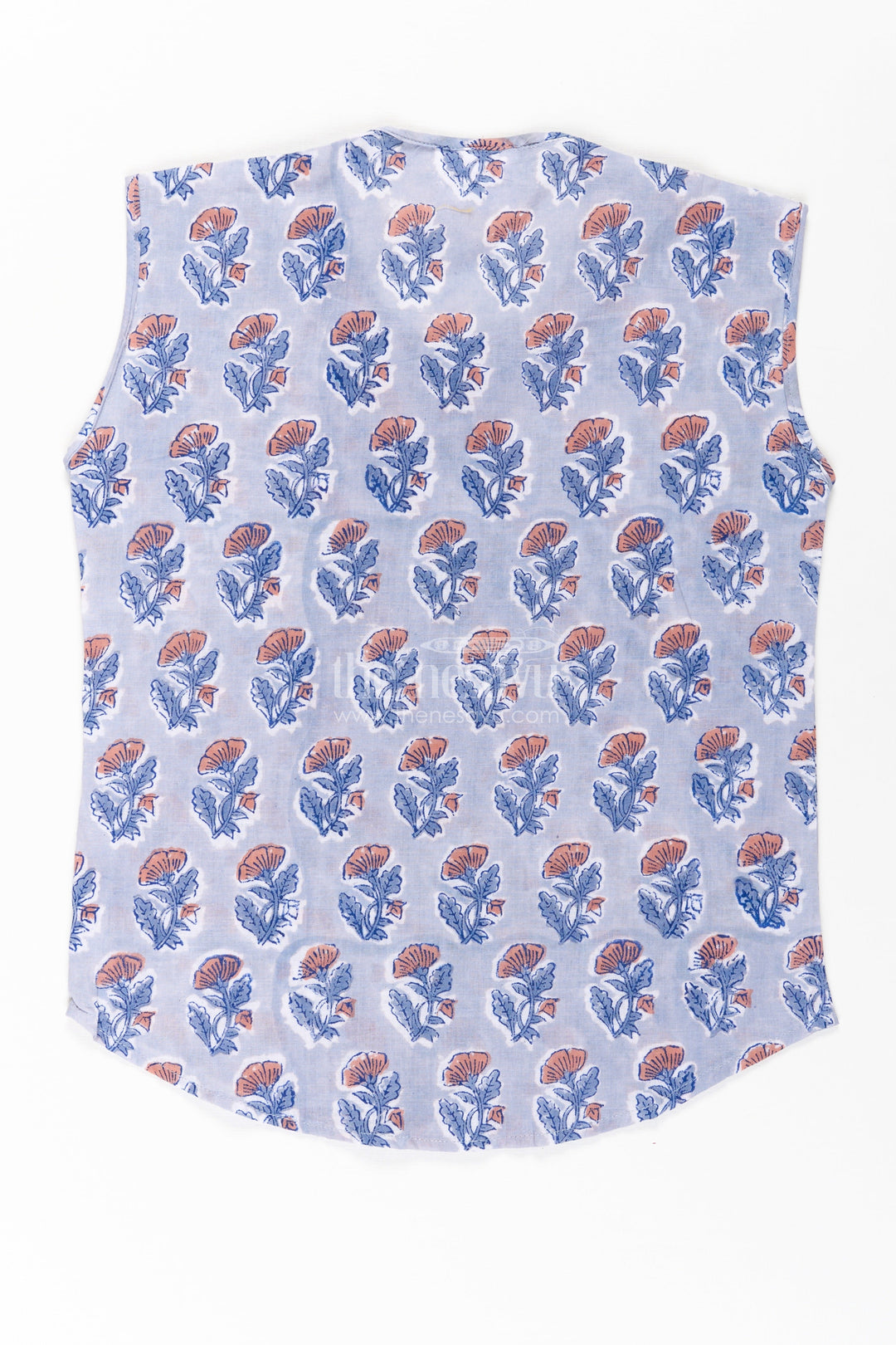 Baby Boys Grey Cotton Jabla with Floral Digital Print and Wooden Buttons in new born jabla Style