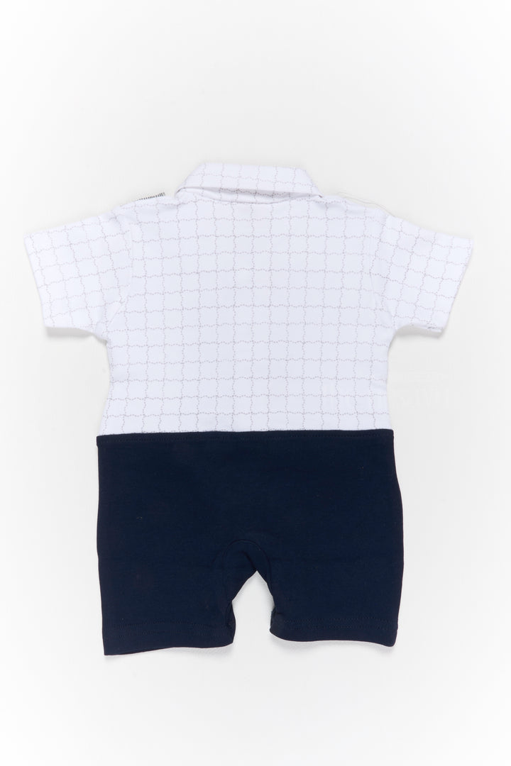 Baby Boys Casual Party Outfit with White Shirt, Grey Vest, and Red Bow Tie