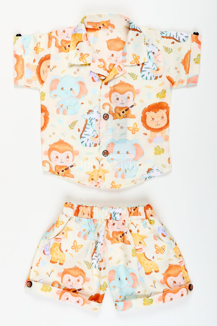 Baby Boys Casual Set with Animal Print for Everyday Wear