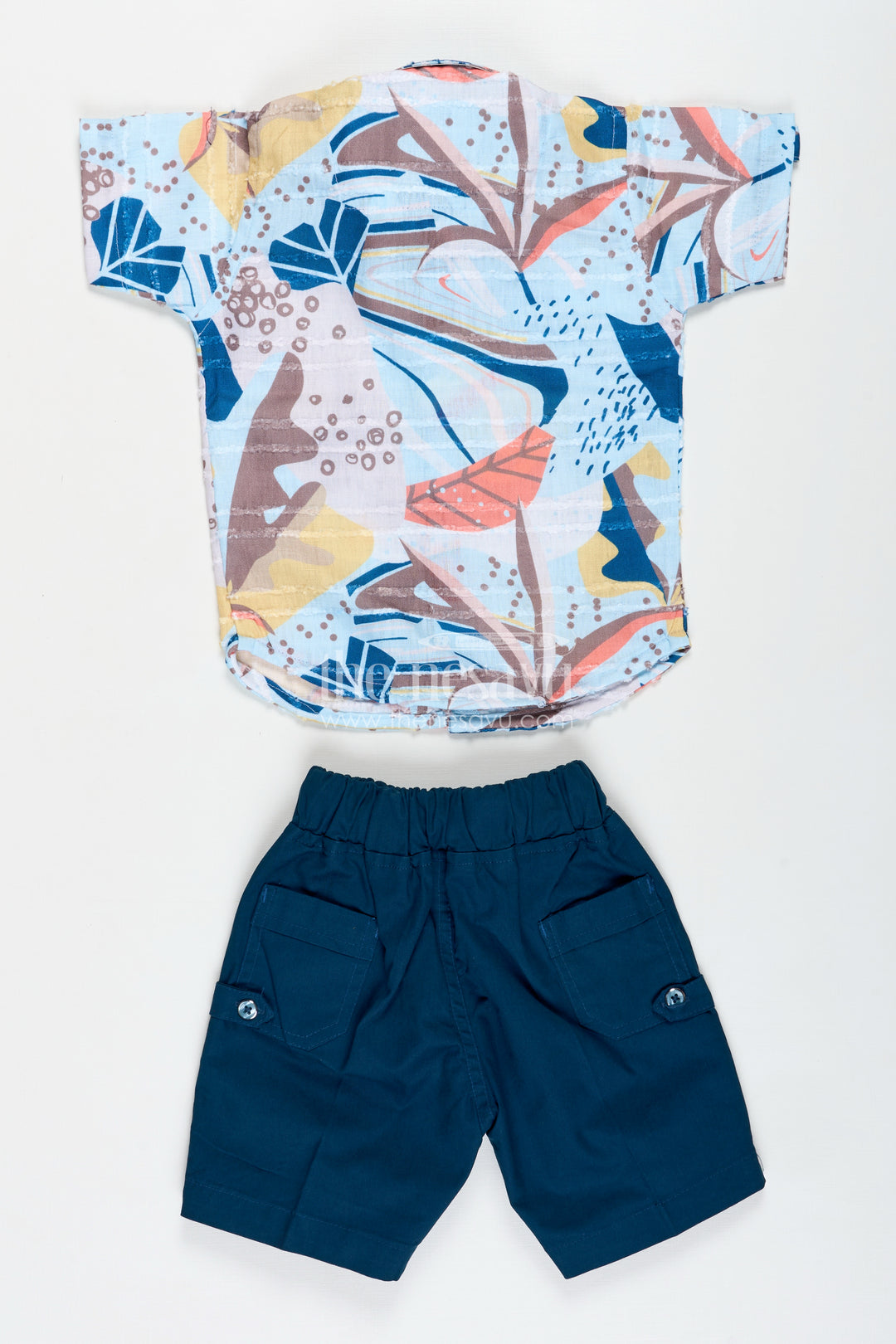 Explorer Shirt And Shorts Set For Baby Boys