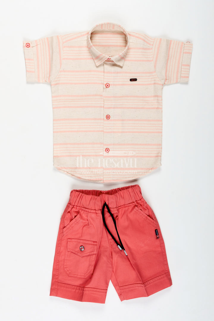 Checkered Shirt Outfit For Toddler Boys With Shorts