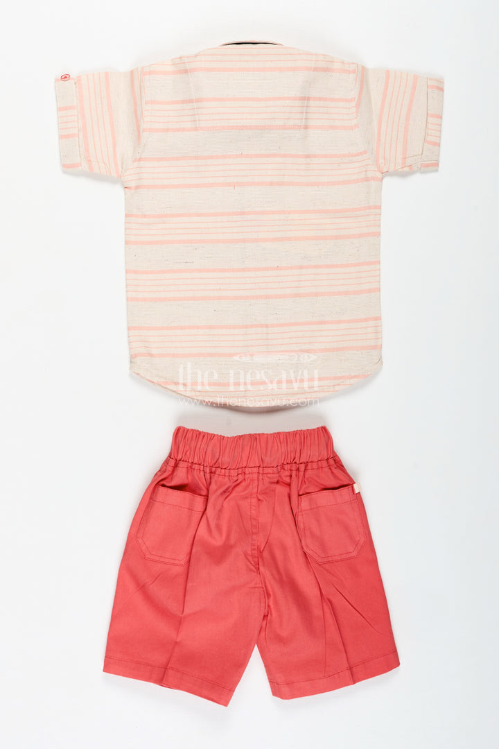 Checkered Shirt Outfit For Toddler Boys With Shorts