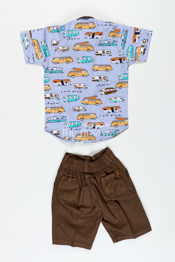 Adventure Theme Shirt And Shorts Outfit For Baby Boys
