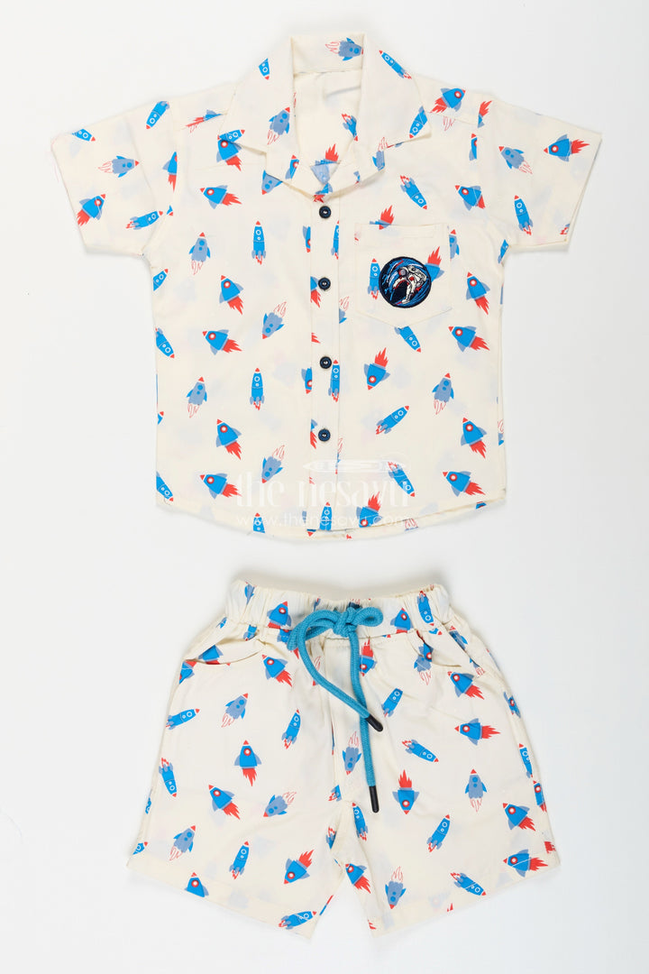 Toddler boys cotton shirt and shorts set for casual outings