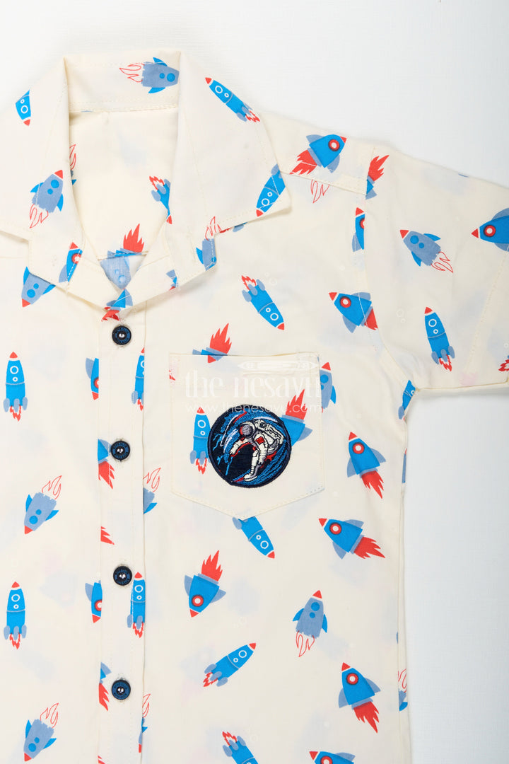 Toddler boys cotton shirt and shorts set for casual outings