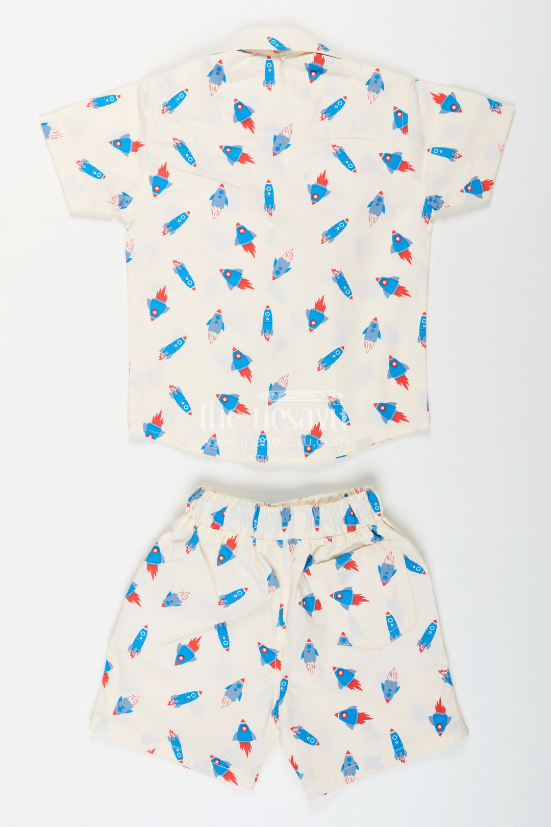 Toddler boys cotton shirt and shorts set for casual outings