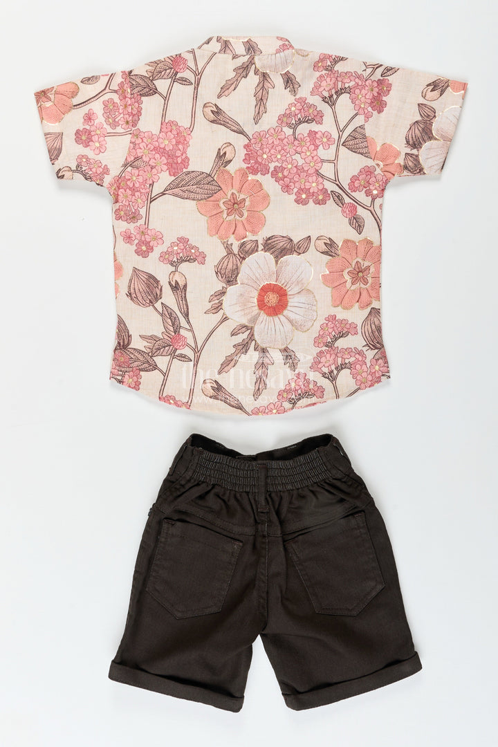 Toddler boys casual floral set for weekend outings