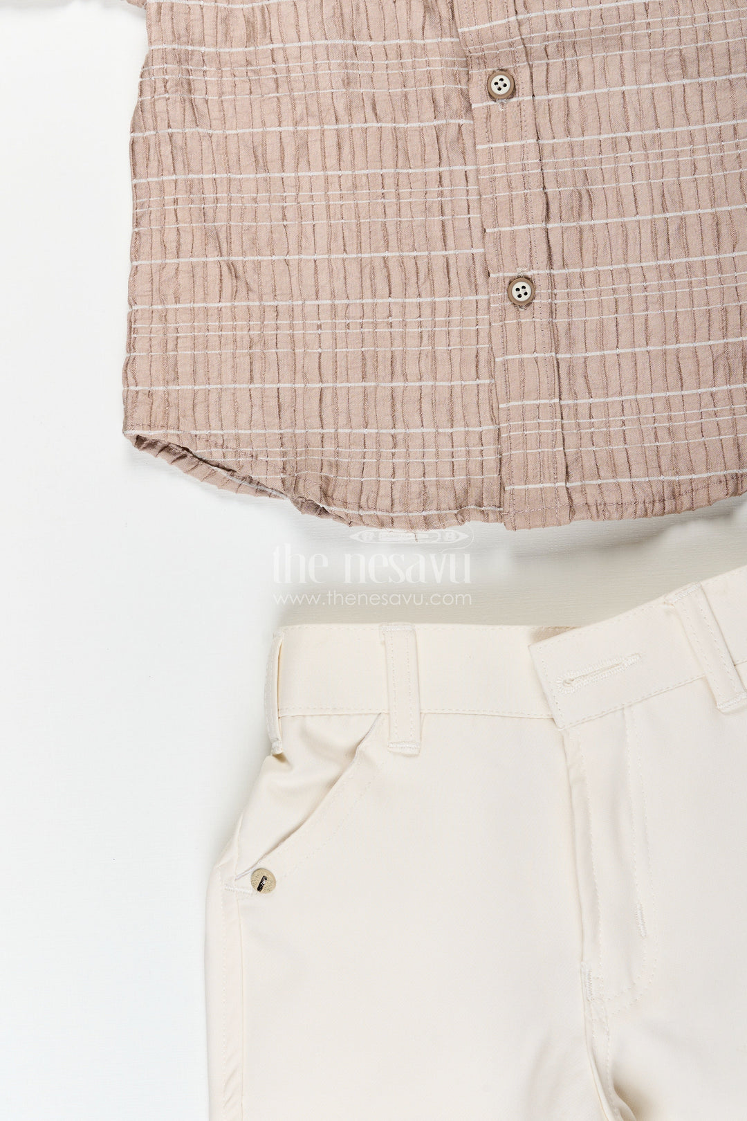 Toddler boys summer outfit with bow tie for family functions