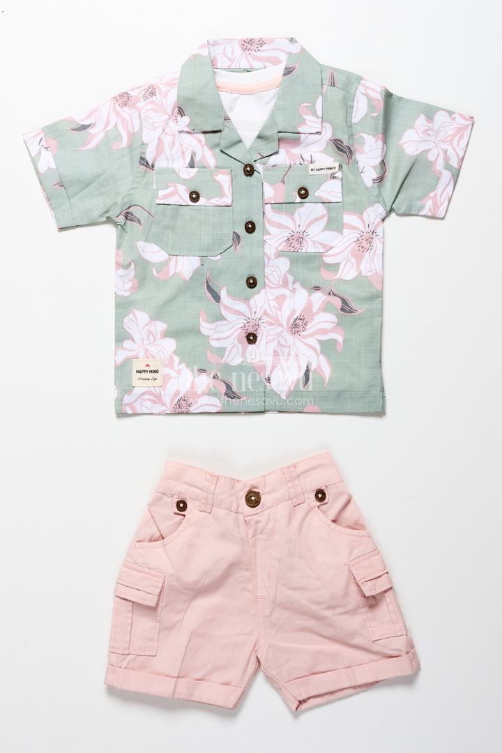 Baby Boys Digital Print Set for Casual Dressing and Day Trips