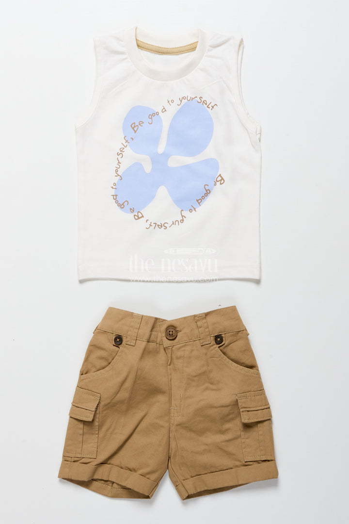 Baby Boys Digital Printed Cotton Set for Playdates and Casual Fun