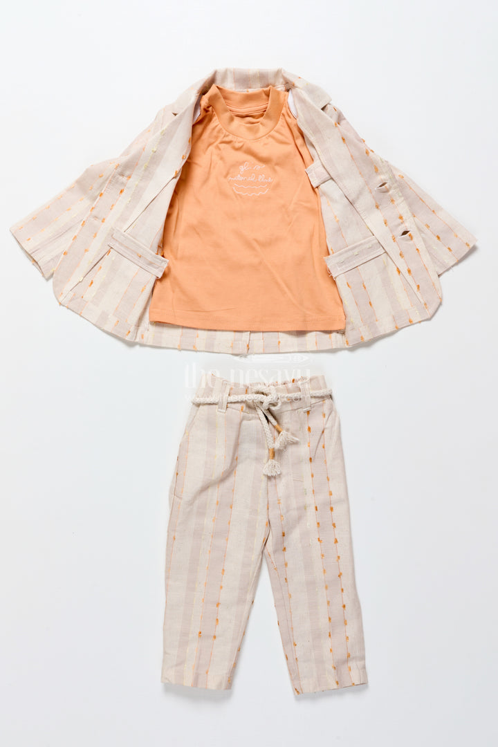 Baby Boys Embroidered Blazer Set for Weddings and Stage Functions