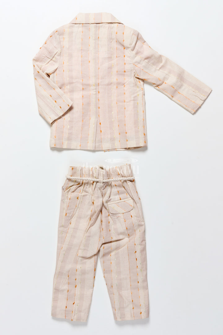 Baby Boys Embroidered Blazer Set for Weddings and Stage Functions