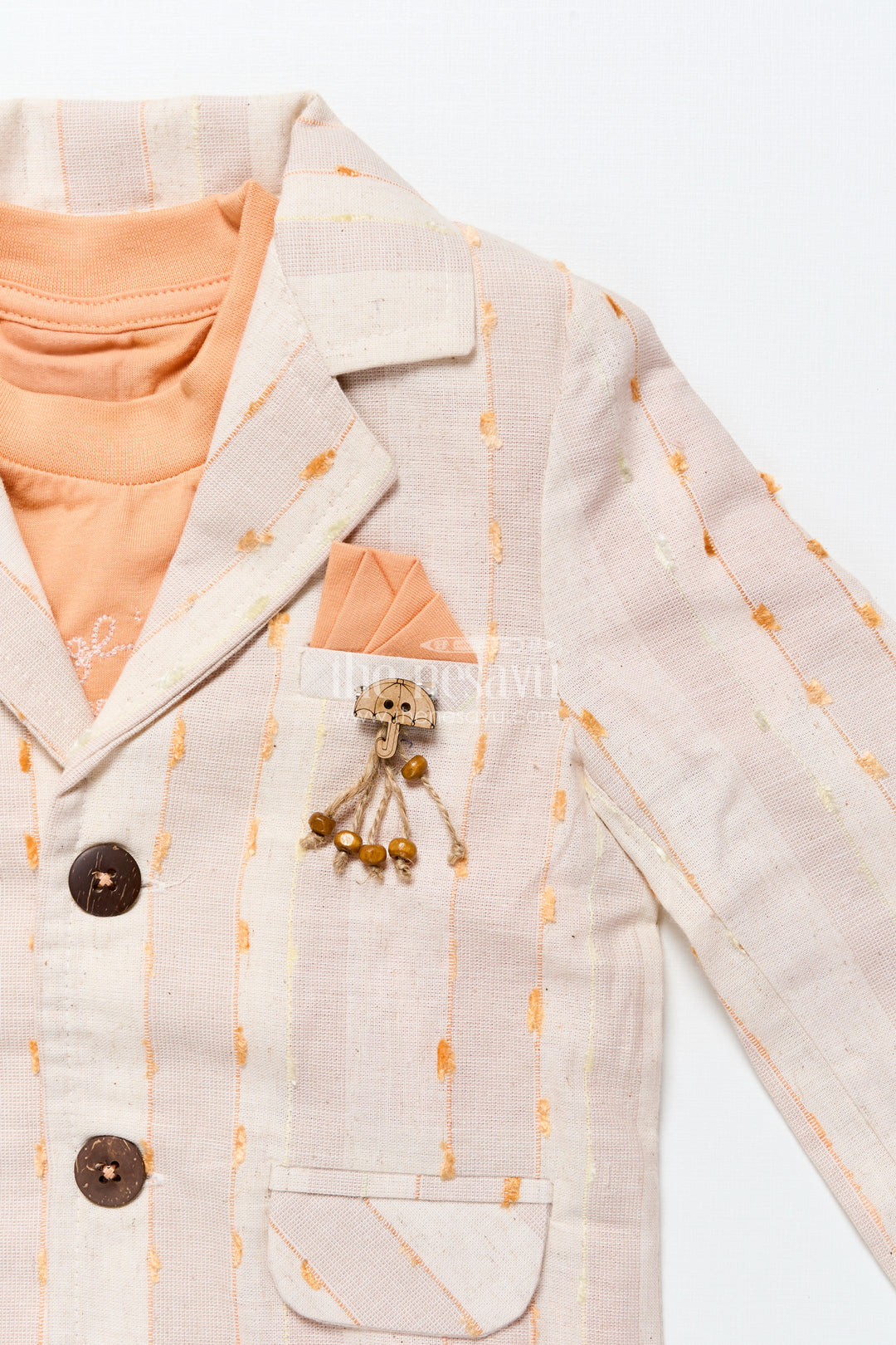 Baby Boys Embroidered Blazer Set for Weddings and Stage Functions