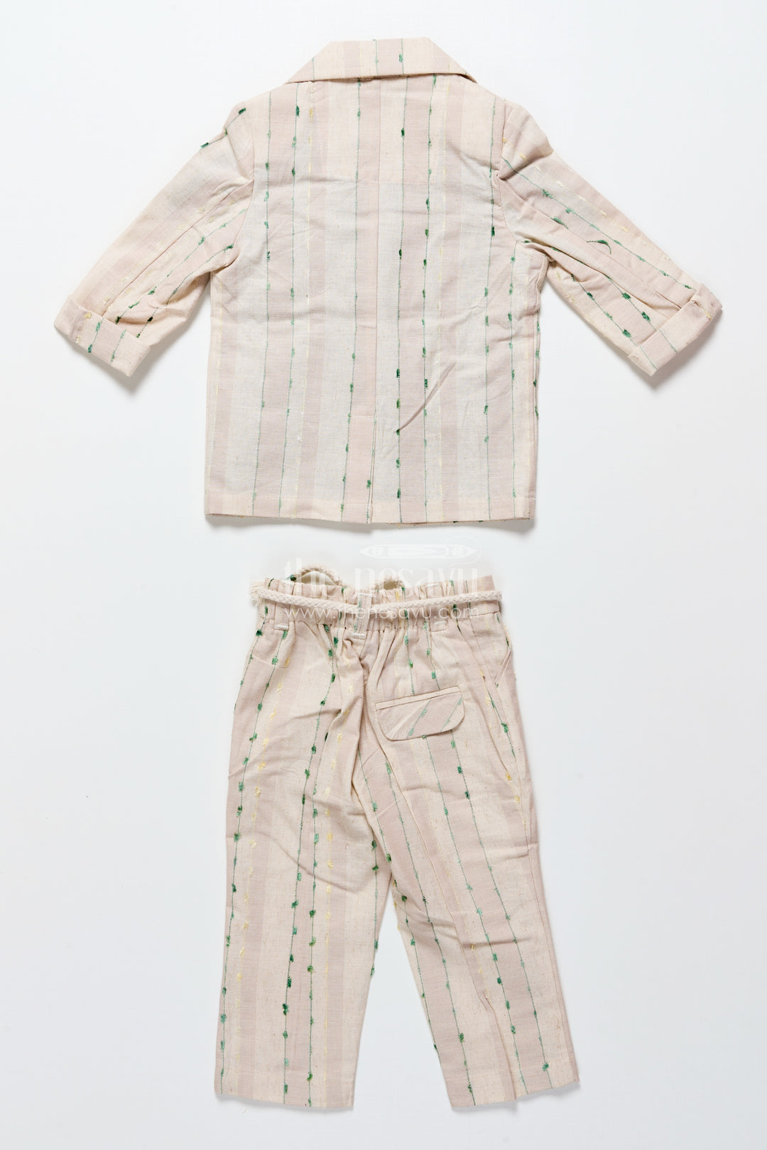 Baby Boys Embroidered Blazer Set for Traditional Celebrations
