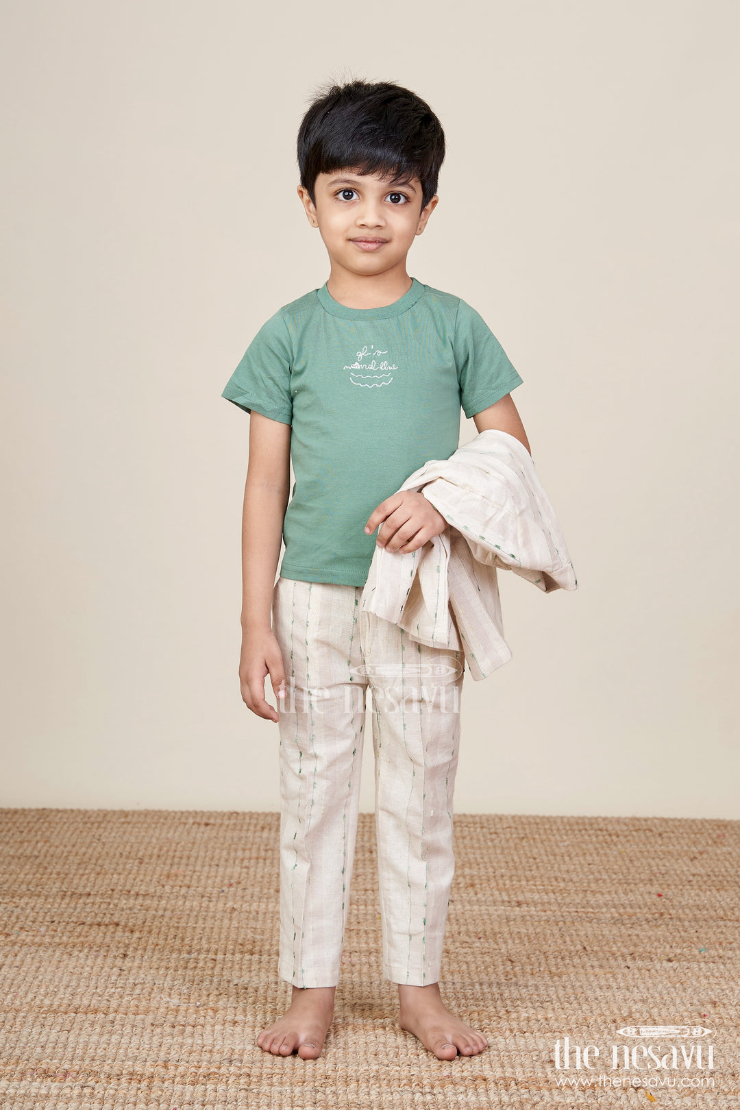Baby Boys Embroidered Blazer Set for Traditional Celebrations