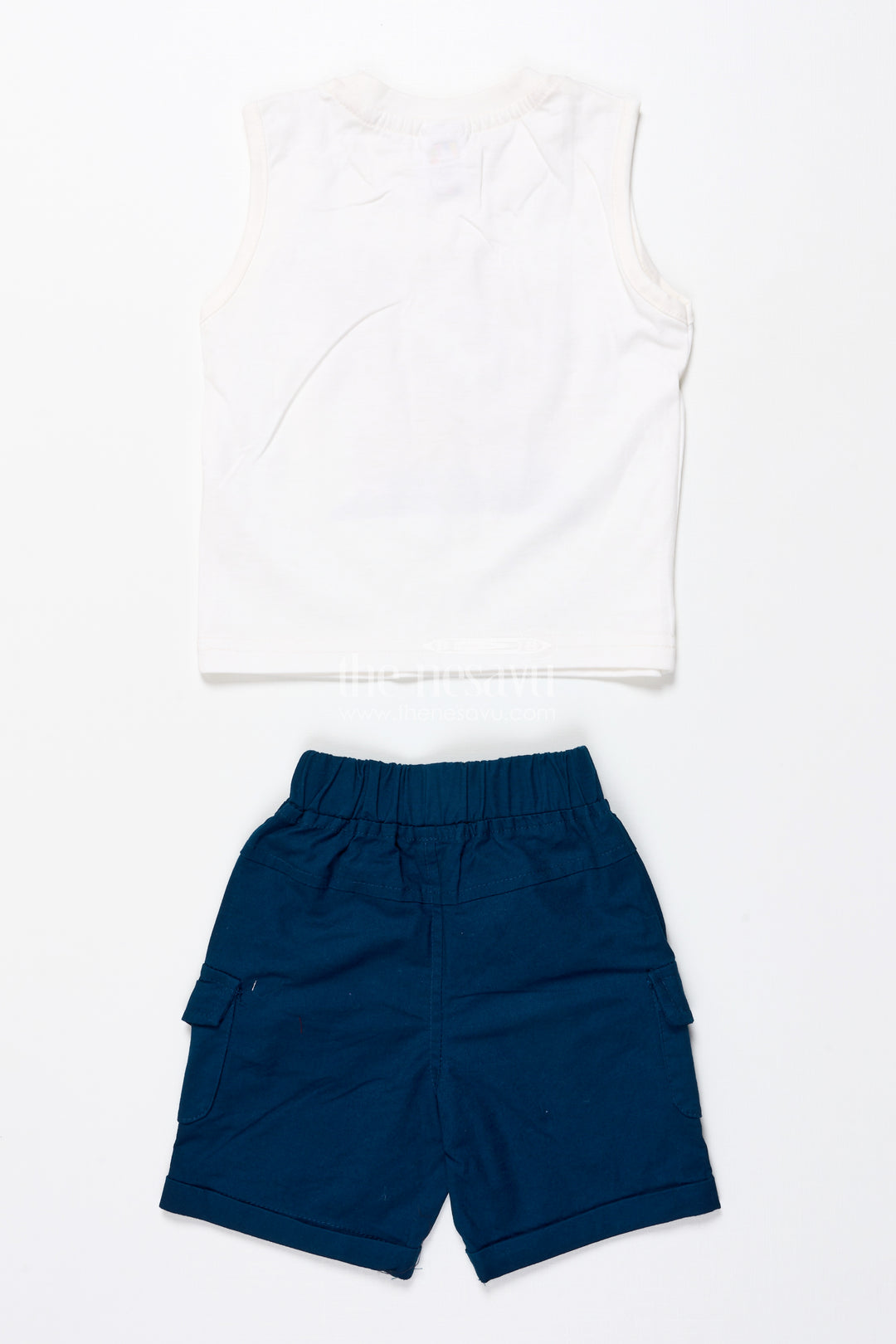 Boys Cotton Shirt and Shorts Set for Casual Outings and Summer Days