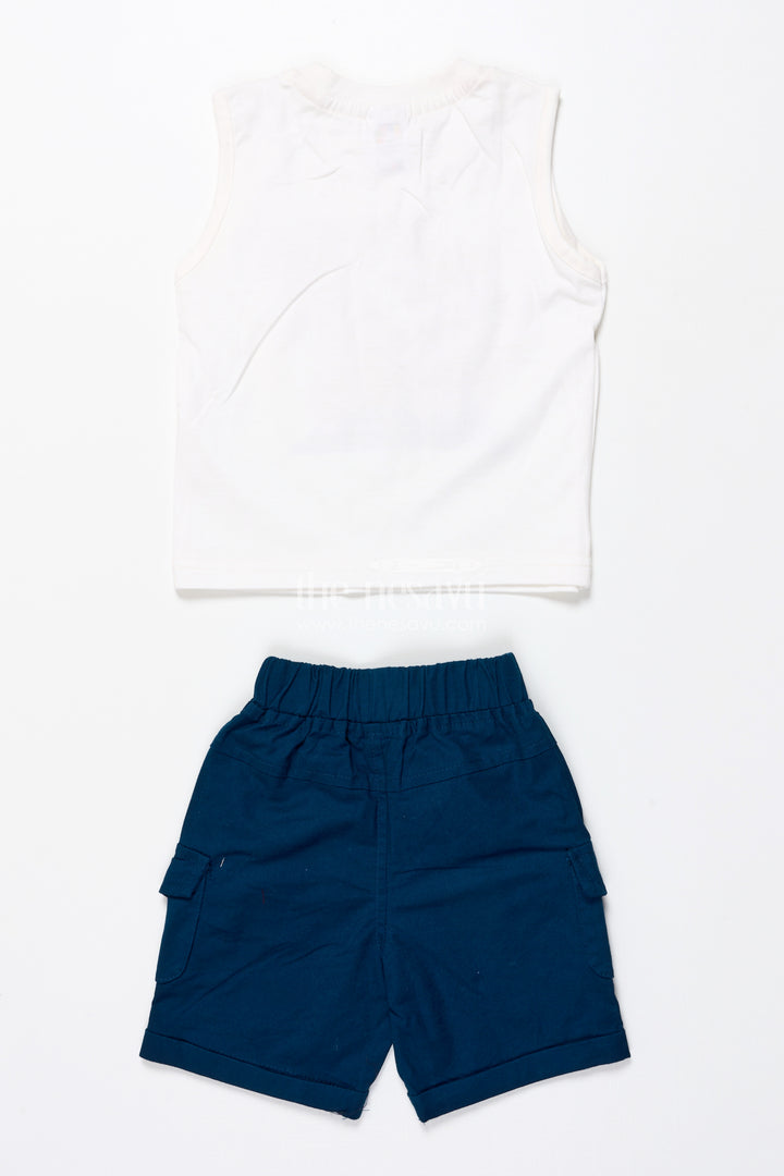 Boys Cotton Shirt and Shorts Set for Casual Outings and Summer Days