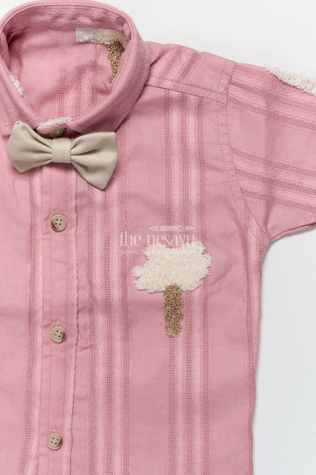 Boys Embroidered Shirt and Shorts Outfit for Birthdays and Family Events
