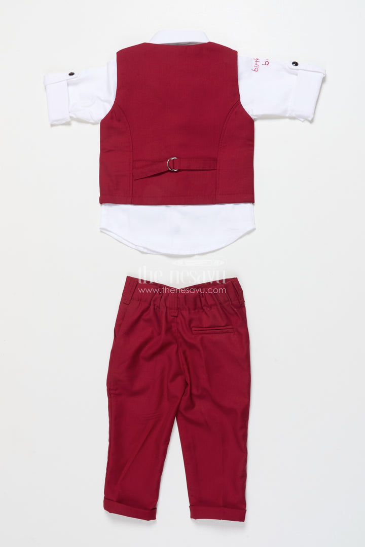 Boys Partywear Set with Waistcoat for Birthdays and Family Events