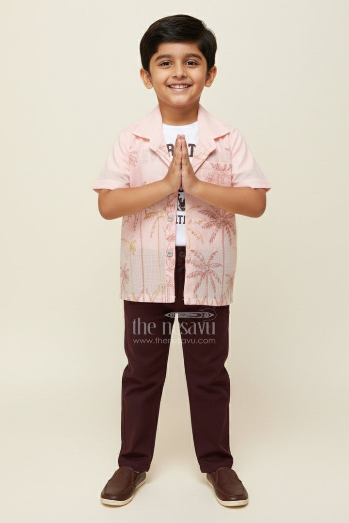 Casual Shirt and Pant Set for Toddler Boys for Everyday Outings