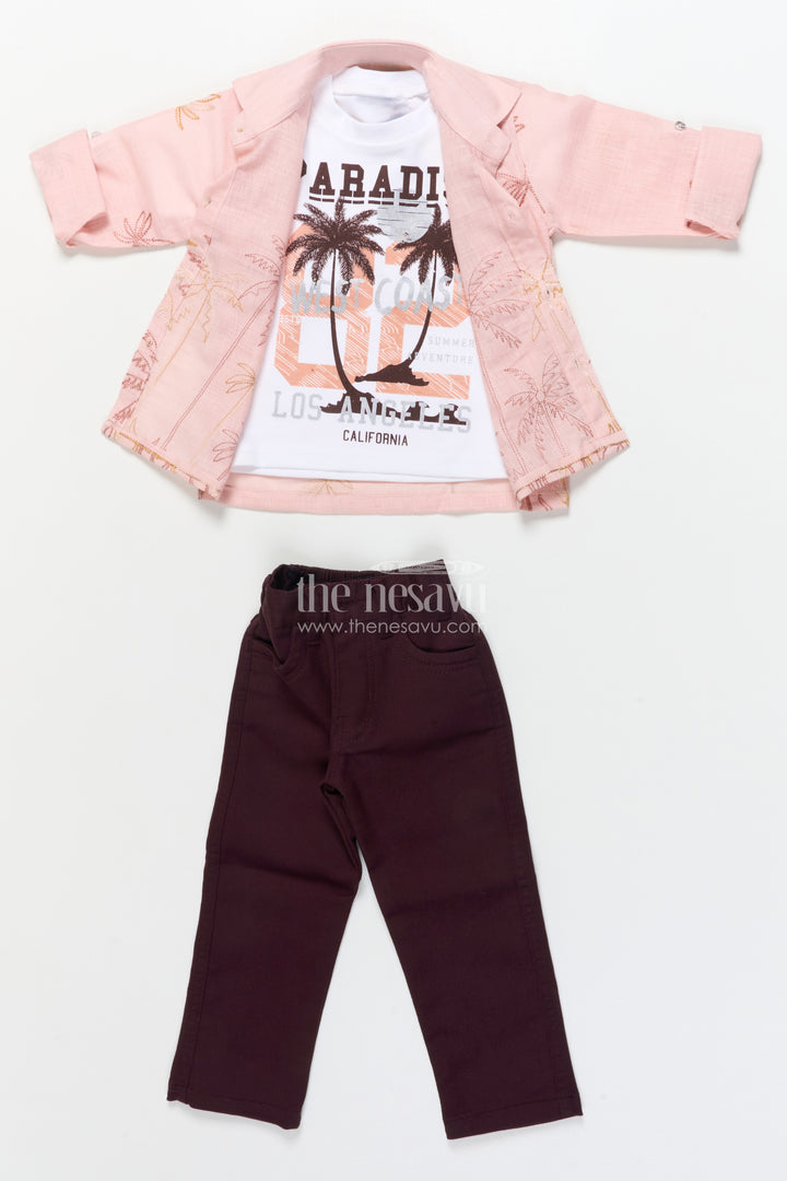 Casual Shirt and Pant Set for Toddler Boys for Everyday Outings