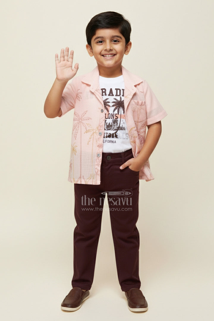 Casual Shirt and Pant Set for Toddler Boys for Everyday Outings