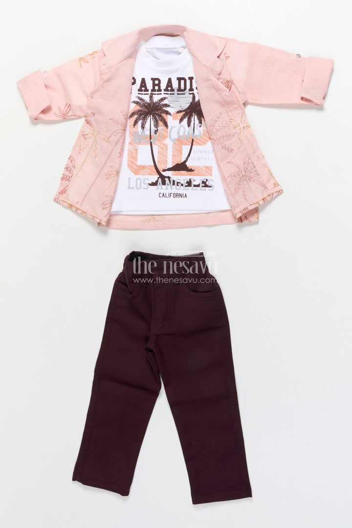 Casual Shirt and Pant Set for Toddler Boys for Everyday Outings