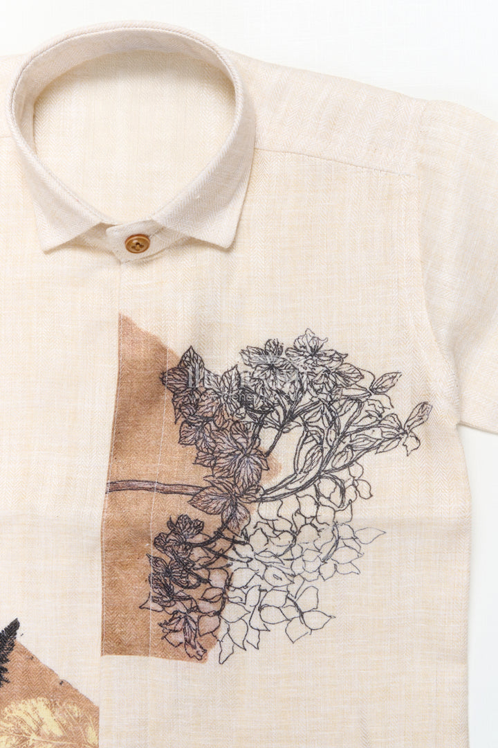 Printed Cotton Blazer Set for Toddler Boys for Birthday and Play Events