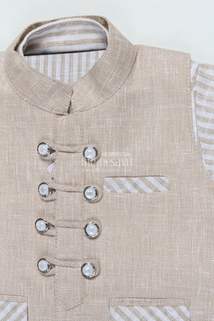 Boys Striped Casual Set for Festive Day Outs and Celebrations
