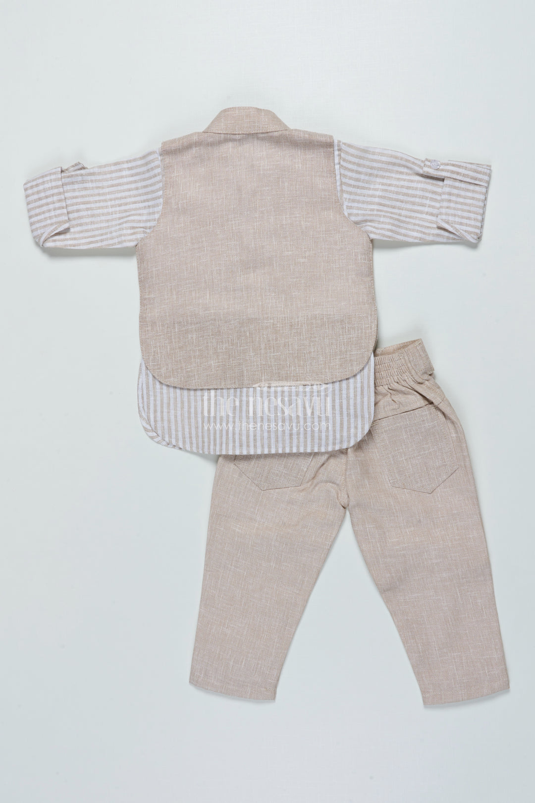 Boys Striped Casual Set for Festive Day Outs and Celebrations