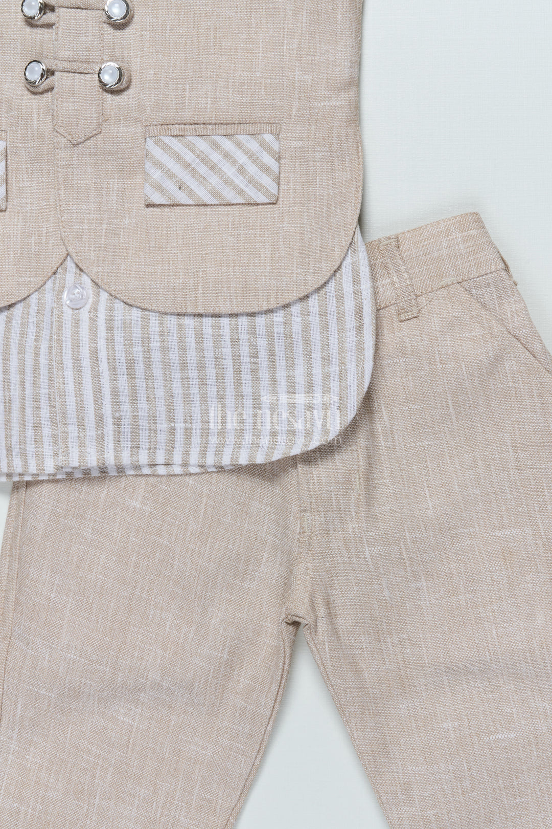 Boys Striped Casual Set for Festive Day Outs and Celebrations