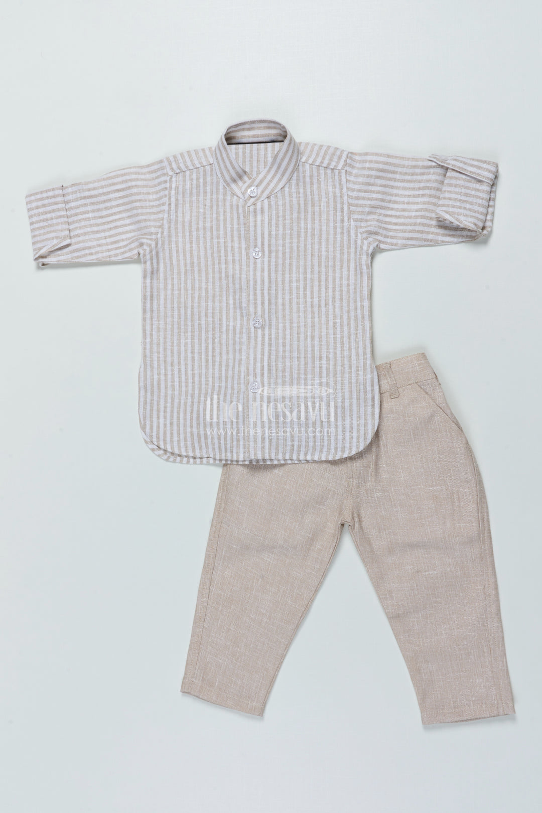 Boys Striped Casual Set for Festive Day Outs and Celebrations