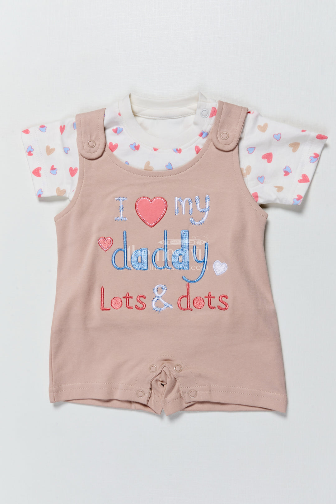 Baby Romper Set with Embroidered Message for Casual Everyday Cuteness