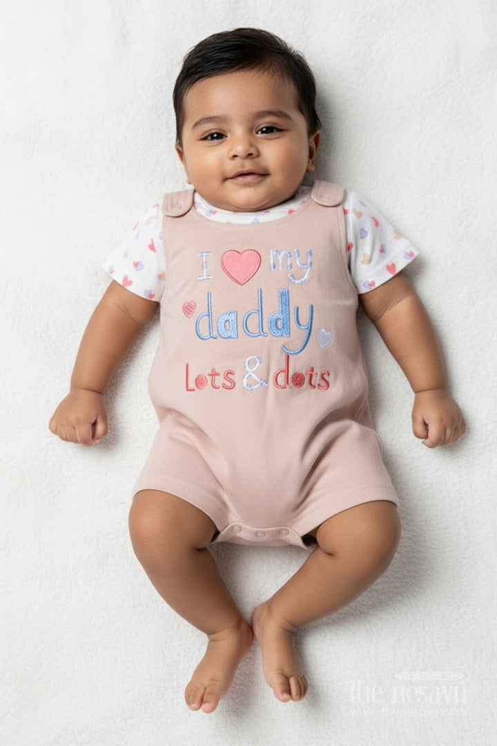 Baby Romper Set with Embroidered Message for Casual Everyday Cuteness