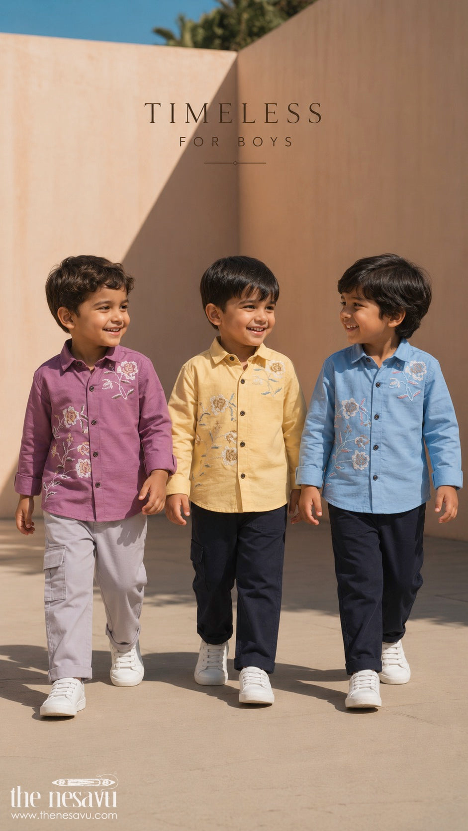 Boys Cotton Set for Ethnic Day and Festive Celebrations