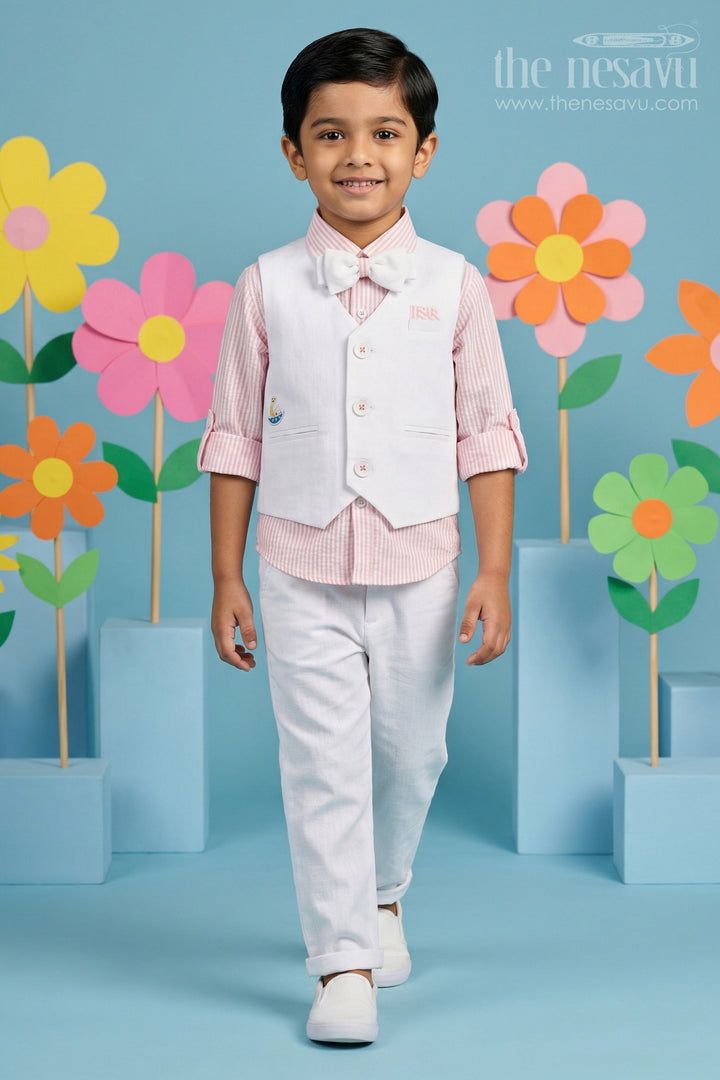 Boys Ethnic Jacket Set for Weddings and Festive Occasions