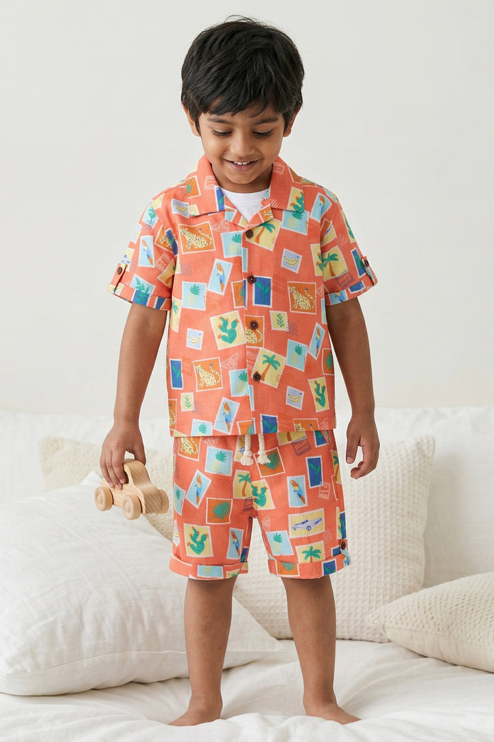 Boys Casual Co Ord Set for Summer Outings and Playtime