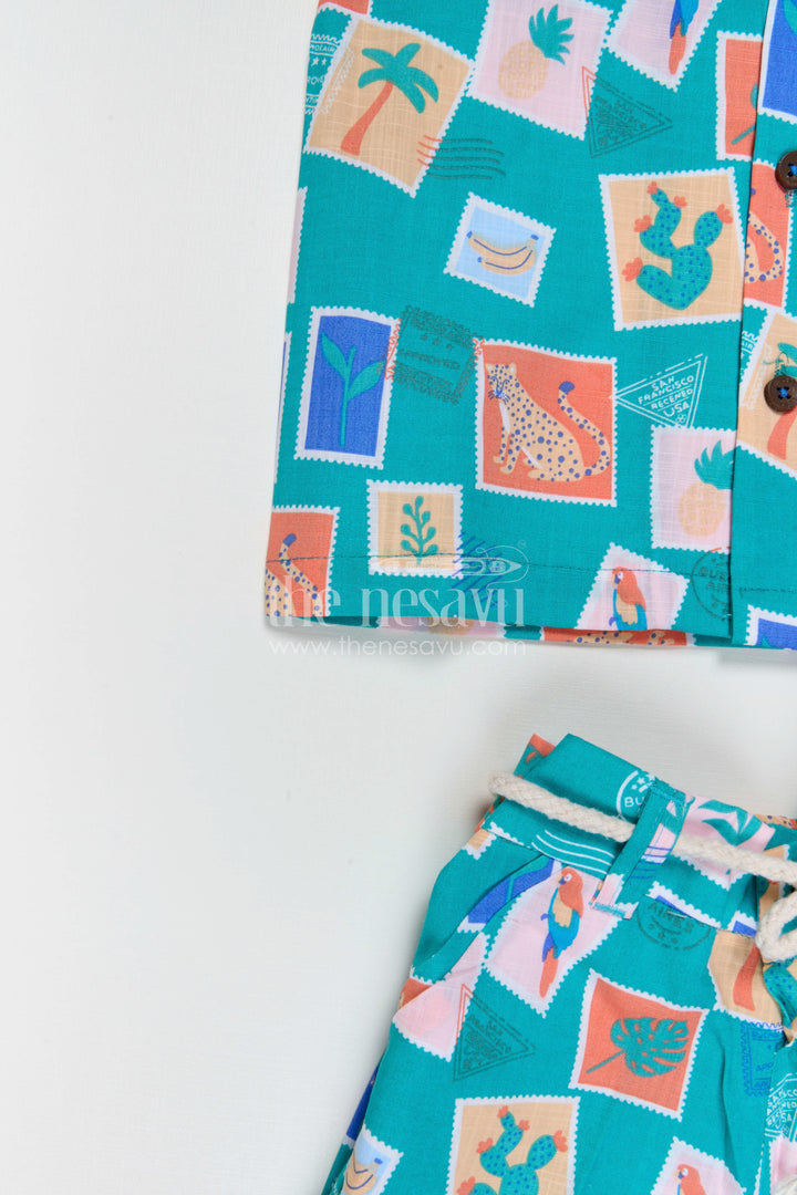 Boys Printed Co Ord Set for Holidays and Casual Daily Wear