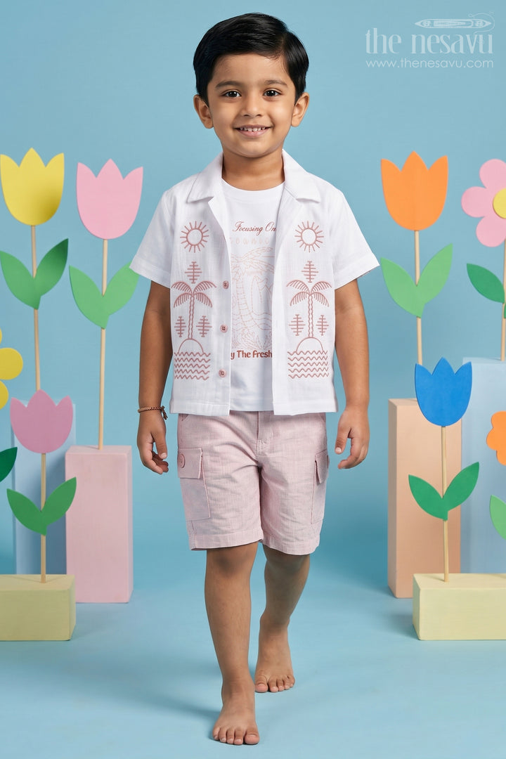 Boys Casual Outfit Set for Summer Outings and Playtime