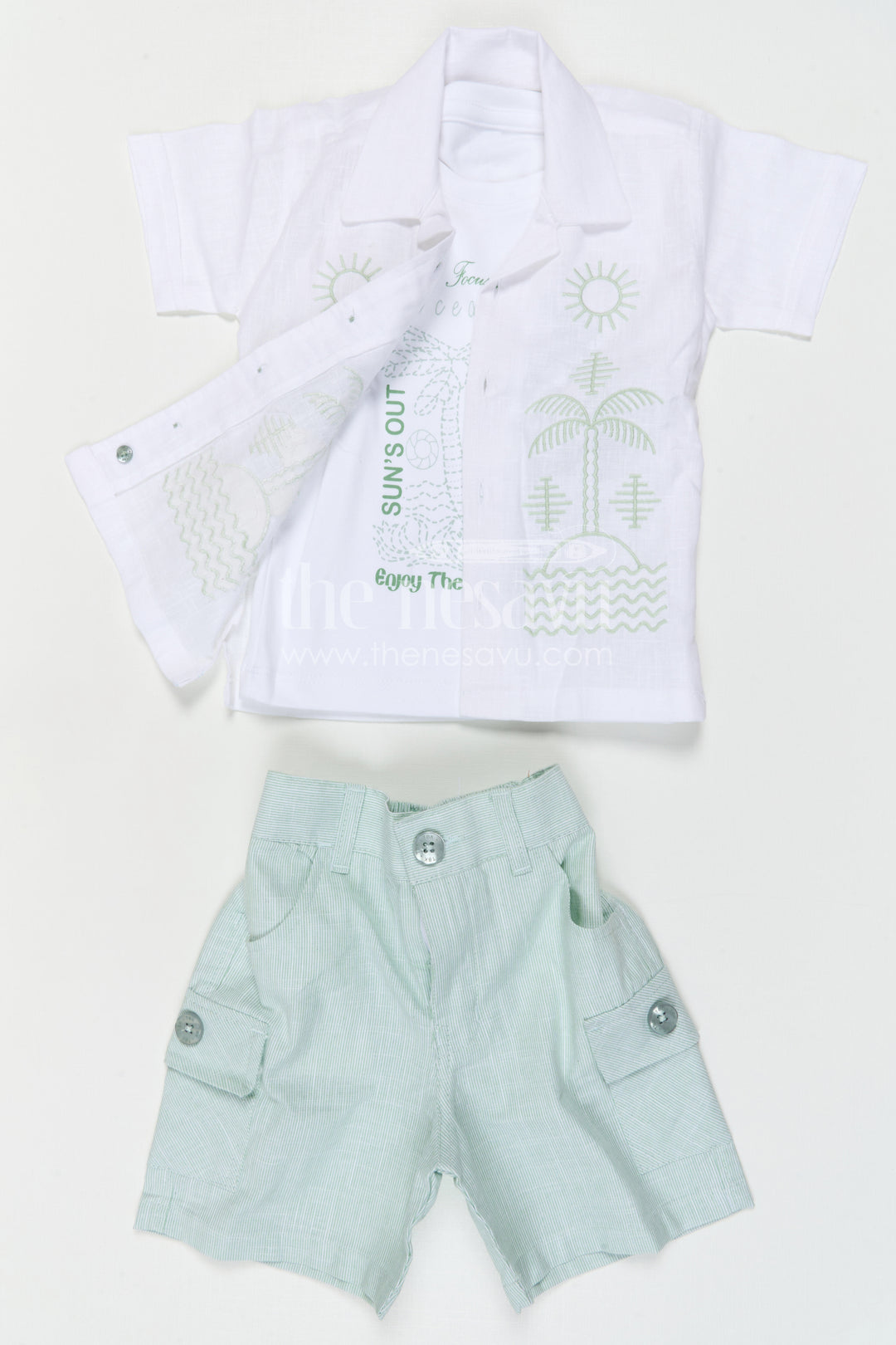 Boys Cotton Casual Set for Daily Wear and Summer Comfort