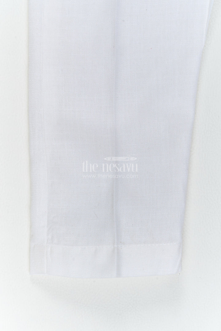 Boys Ethnic Jacket Set in Off White for Ceremony Dressing