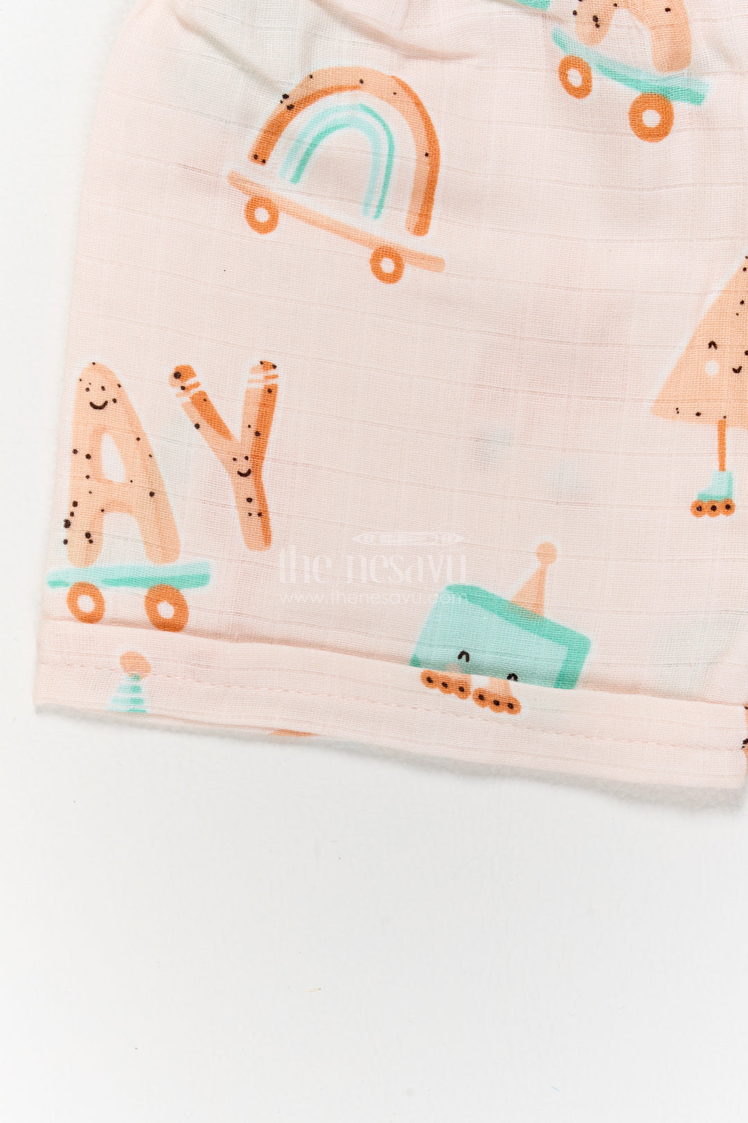 Infant Top and Shorts Set with Digital Print for Weddings and Parties
