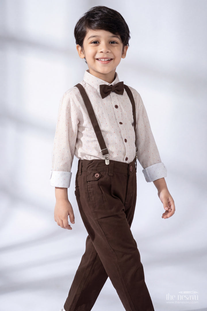 Baby Boy Shirt and Shorts Set with Smart Tailoring for Weddings and Parties