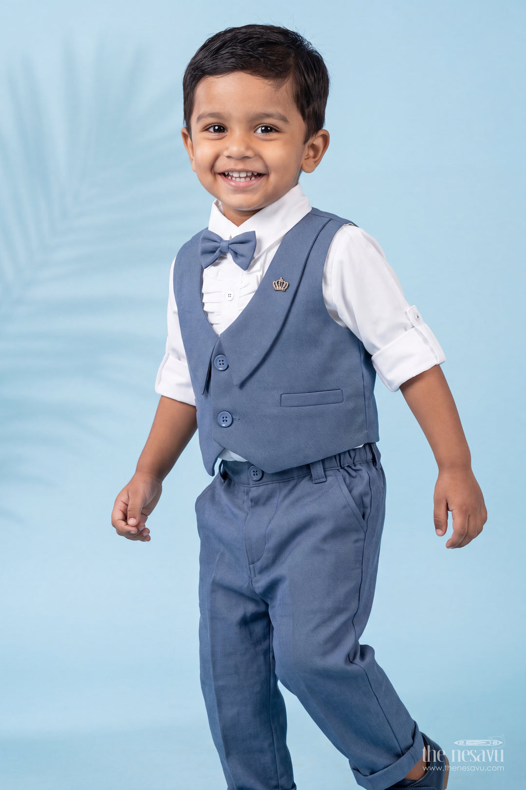 Boys Nehru Jacket Set with Smart Tailoring for Family Functions